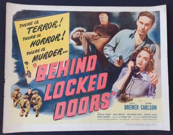 Behind locked doors - plakat filmowy