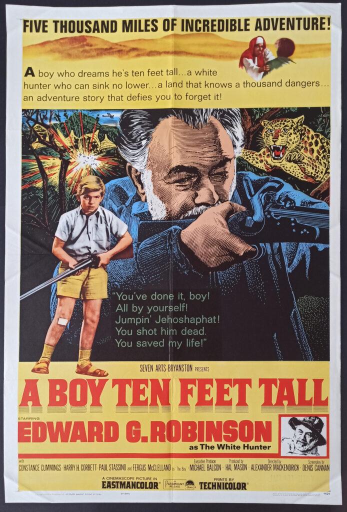 A Boy Ten Feet Tall, USA, 1965 r. Plakaty z szafy