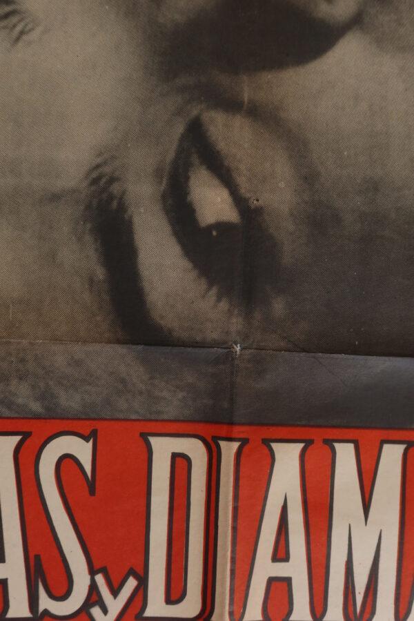 plakat filmowy do produkcji "Popiół i diament"